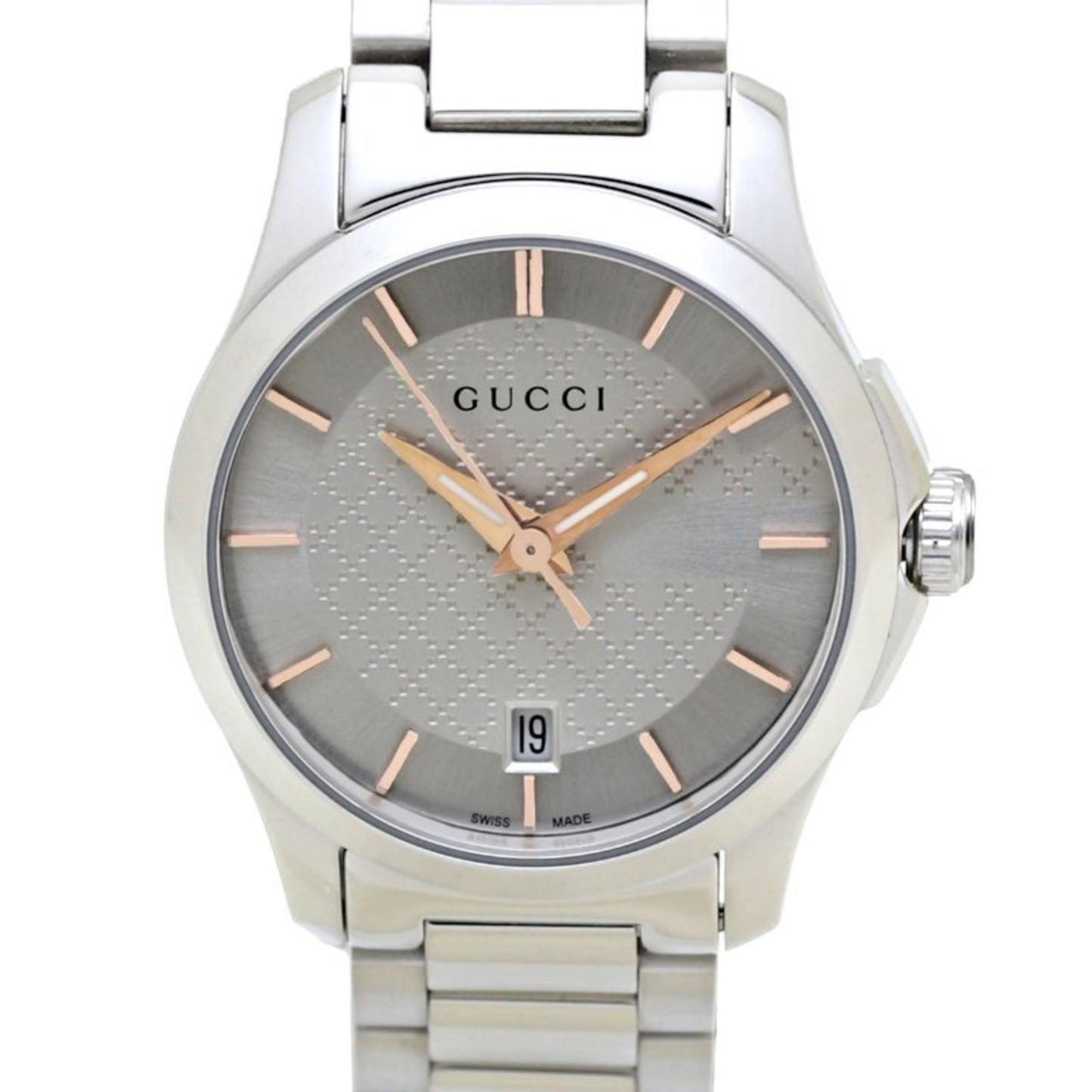 Gucci Silver Steel G-timeless