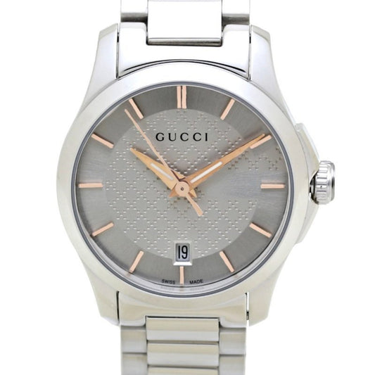 Gucci Silver Steel G-timeless