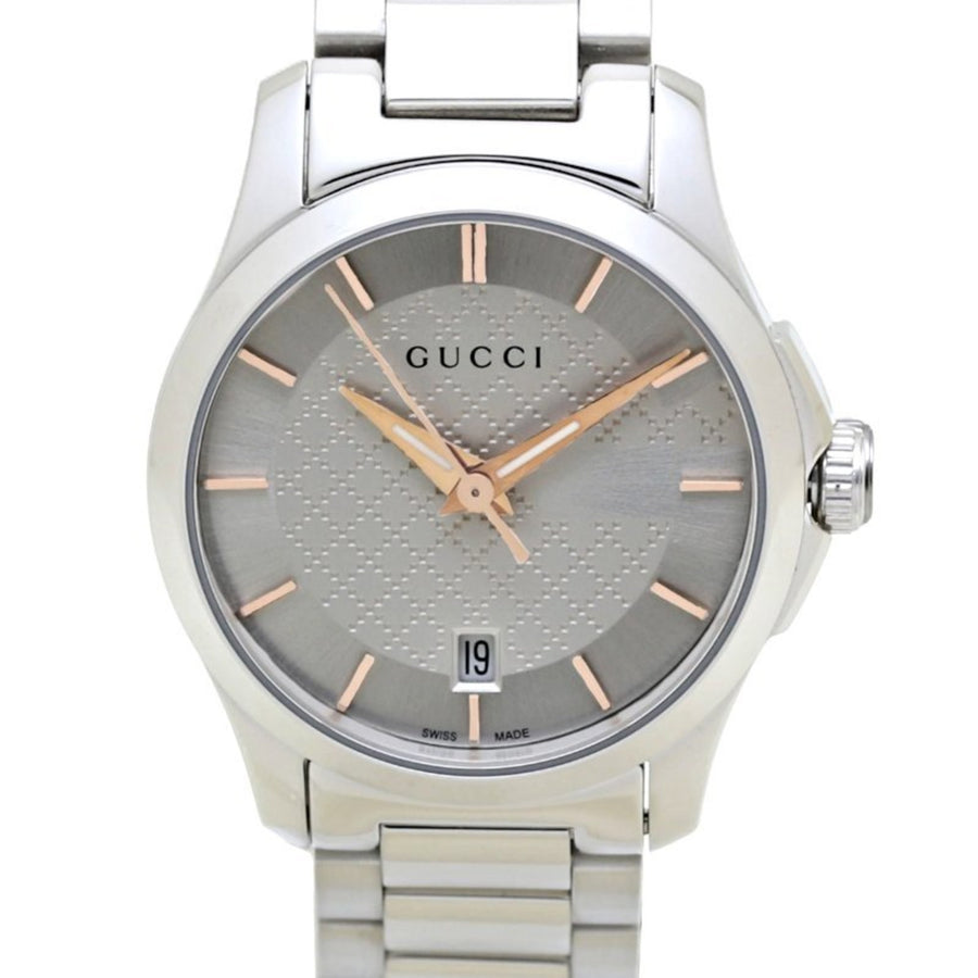 Gucci Silver Steel G-timeless