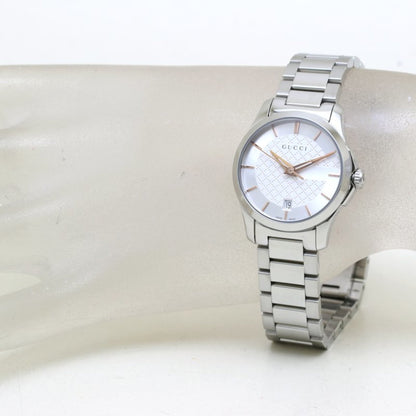 Gucci Silver Steel G-timeless