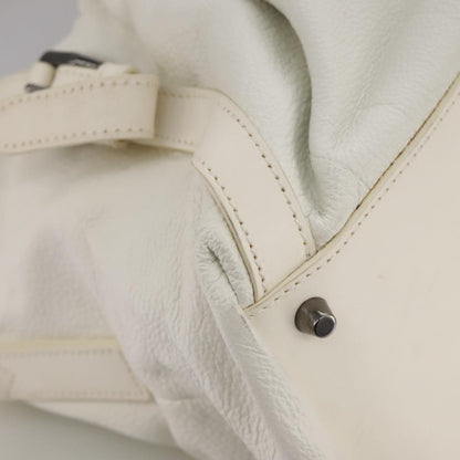 Burberry White Leather Tote