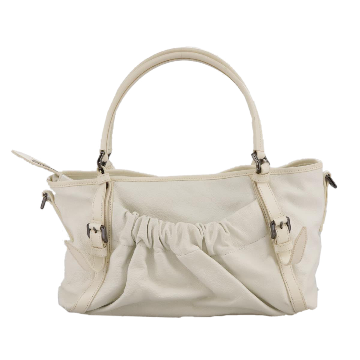 Burberry White Leather Tote