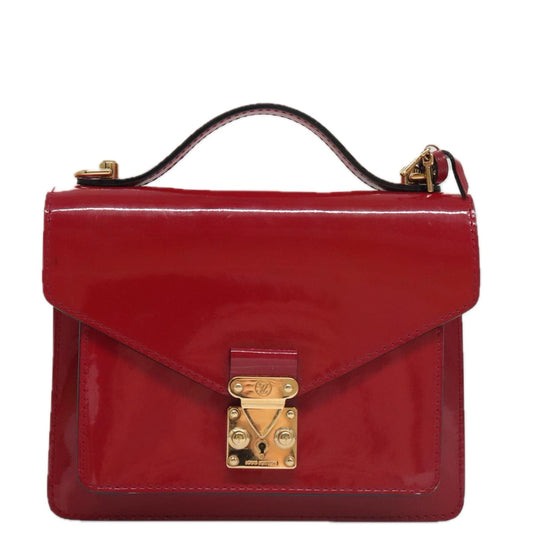Louis Vuitton Red Patent Leather Monceau