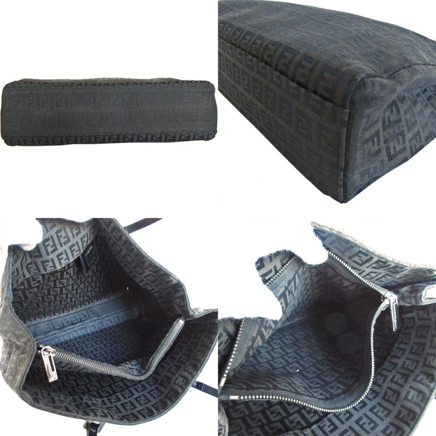 Fendi Black Canvas Zucchino