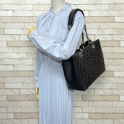 Chanel Black Leather Grand Shopping
