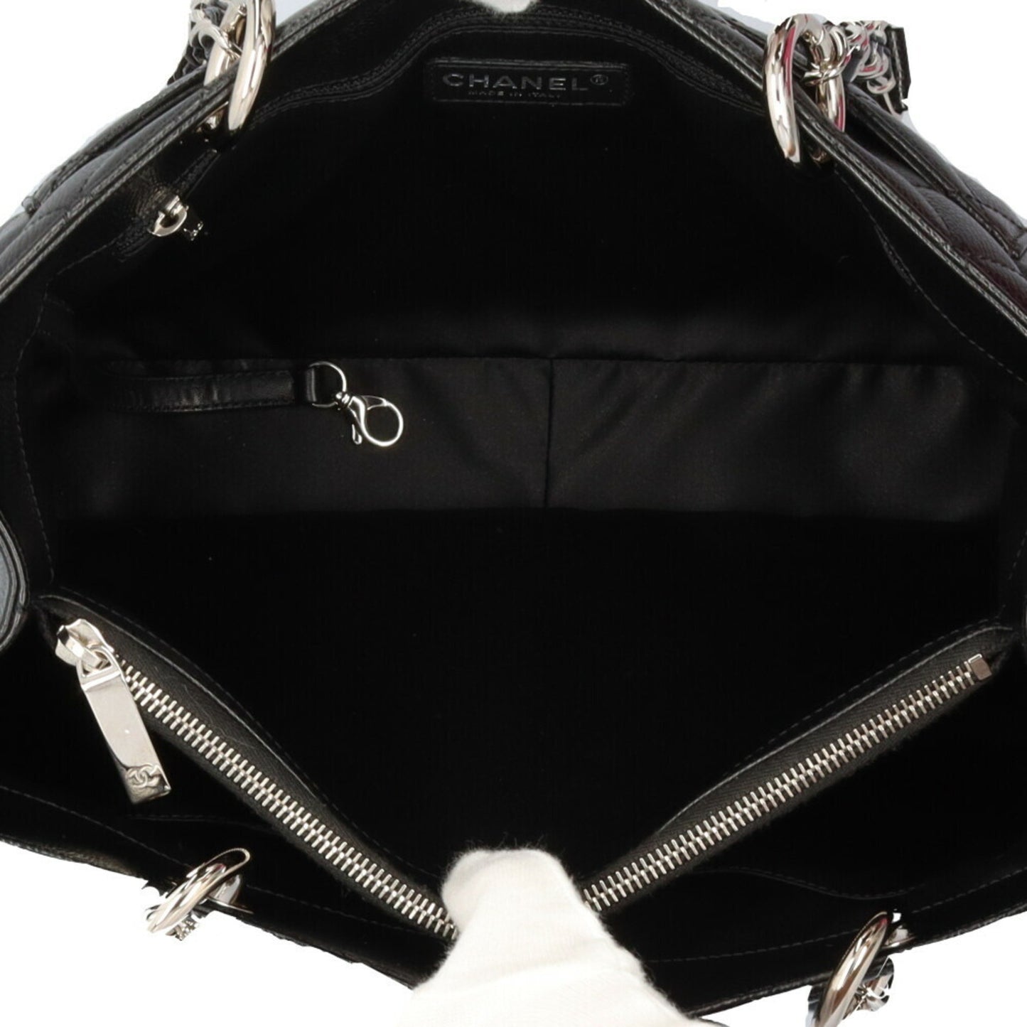 Chanel Black Leather Grand Shopping