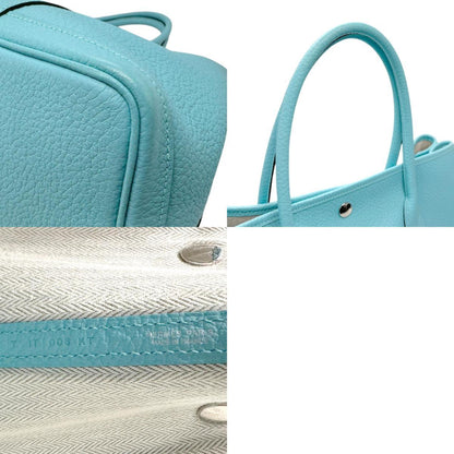 Hermès Blue Leather Garden Party