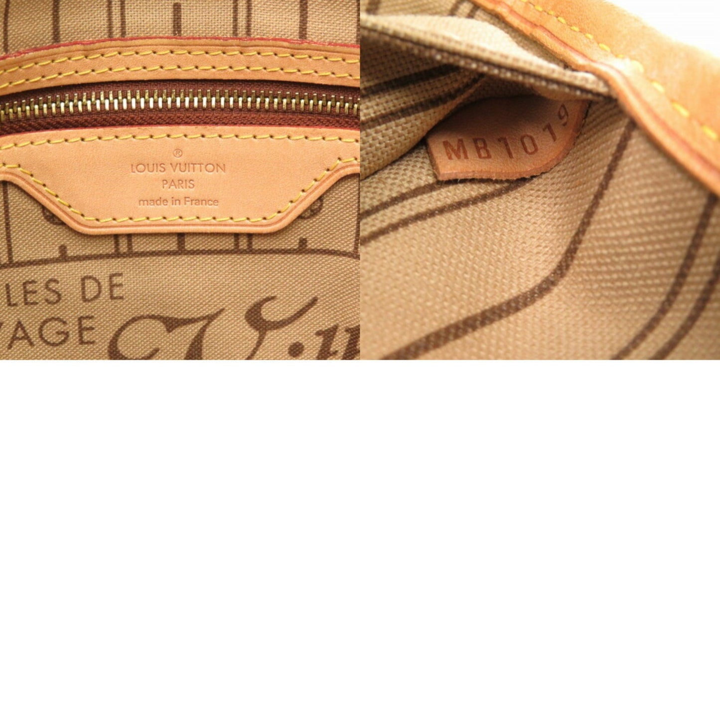 Louis Vuitton Brown Canvas Neverfull Pm