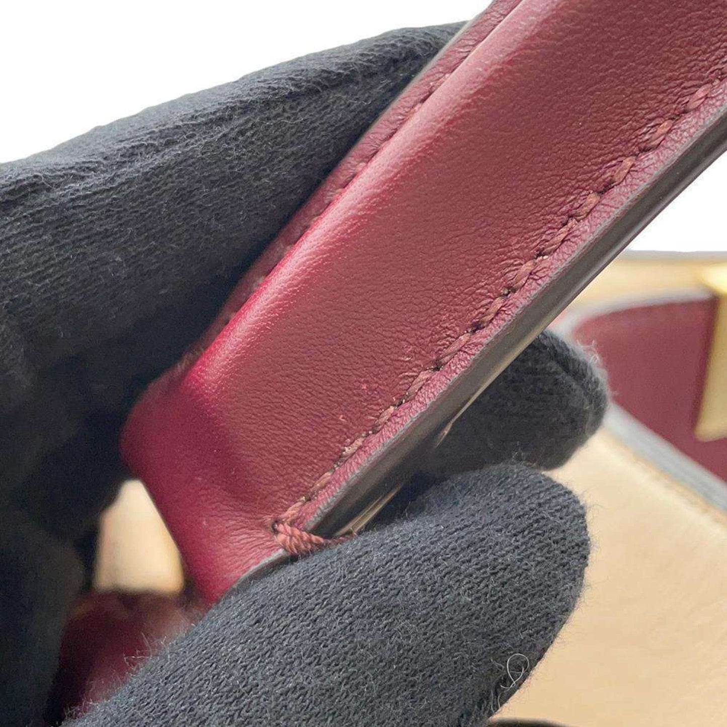 Fendi Red Leather Peekaboo