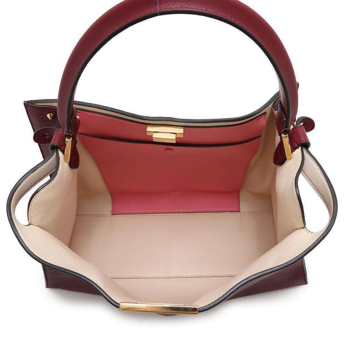 Fendi Red Leather Peekaboo