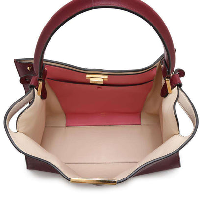 Fendi Red Leather Peekaboo