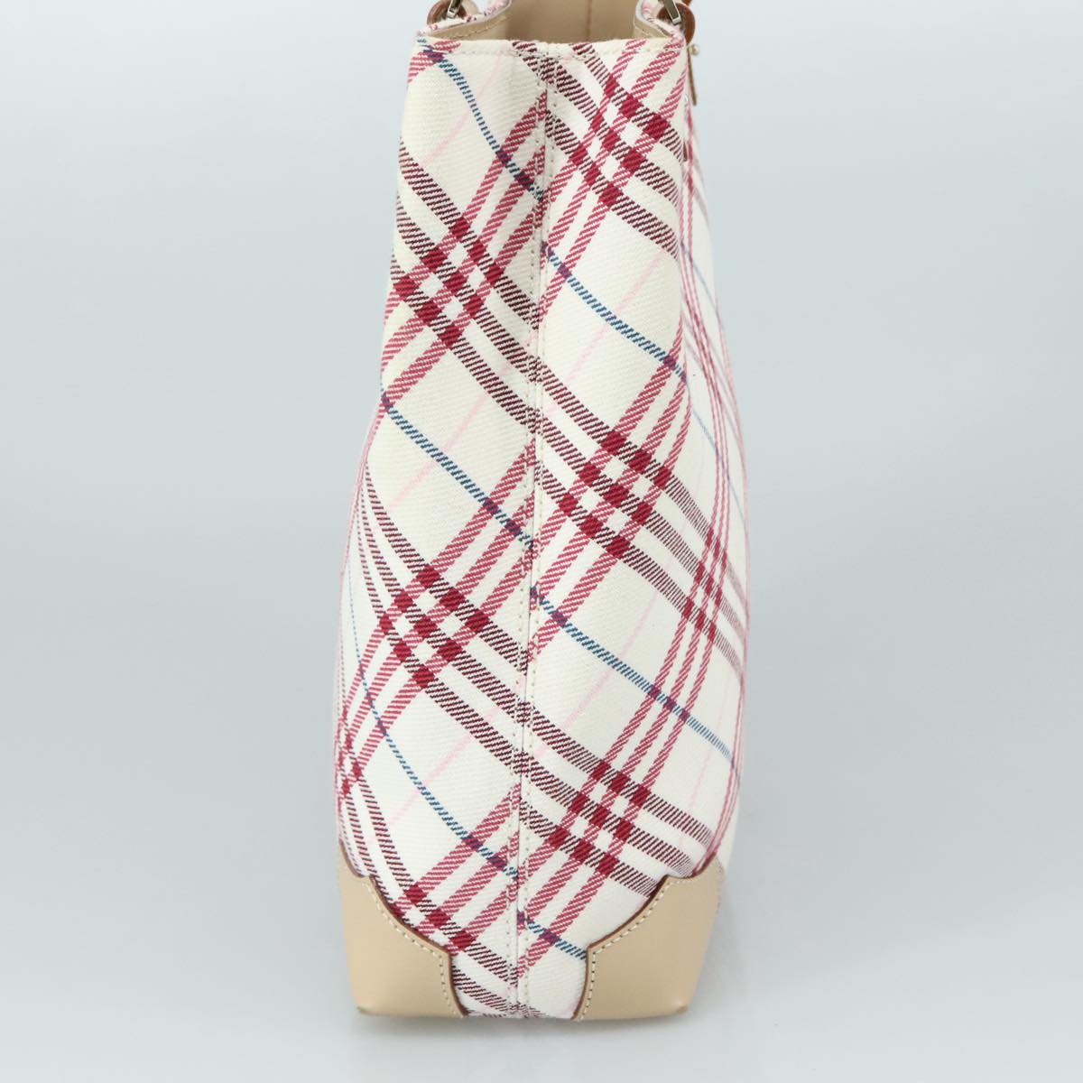 Burberry White Canvas Nova Check