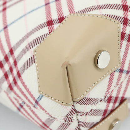 Burberry White Canvas Nova Check