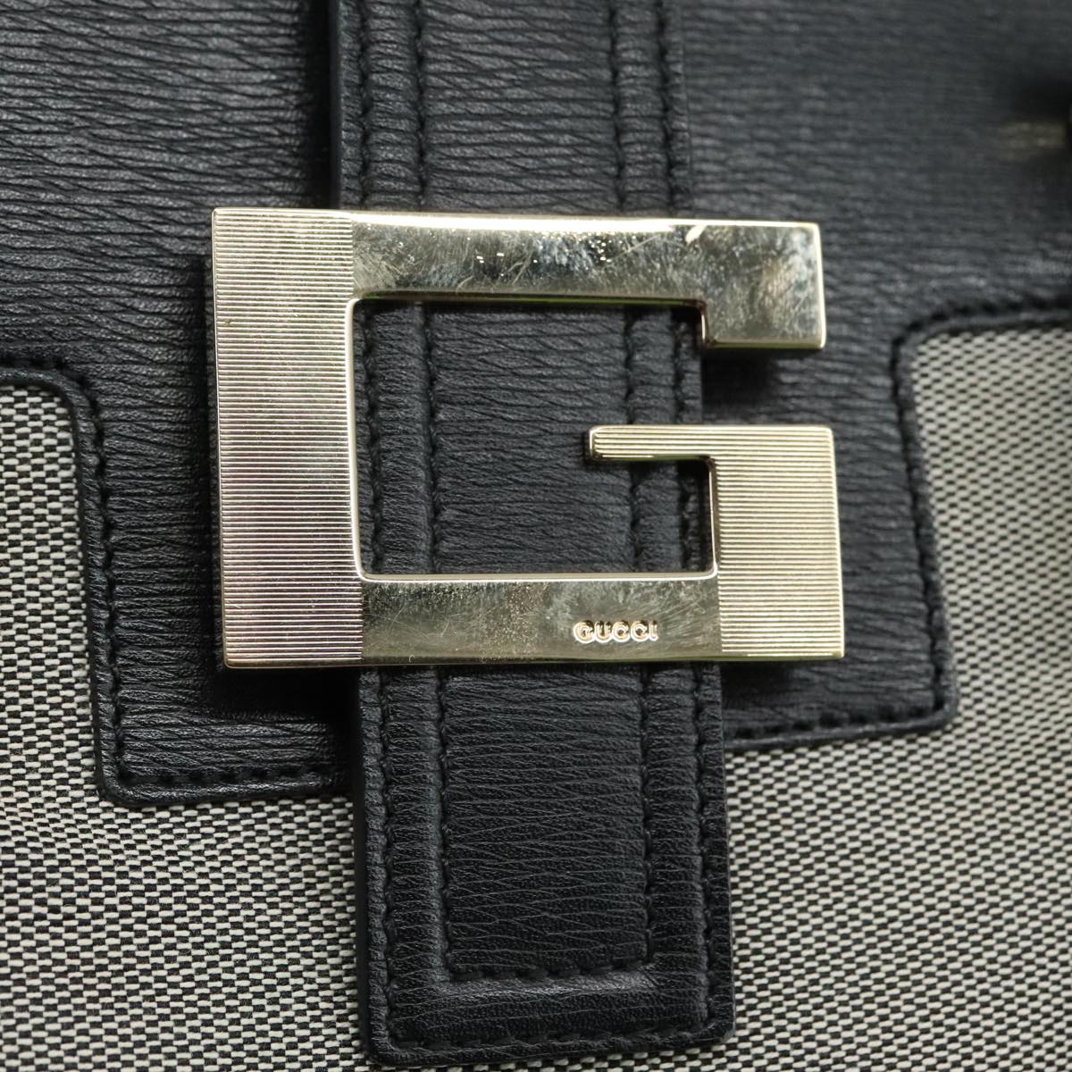 Gucci Gray Canvas Square G