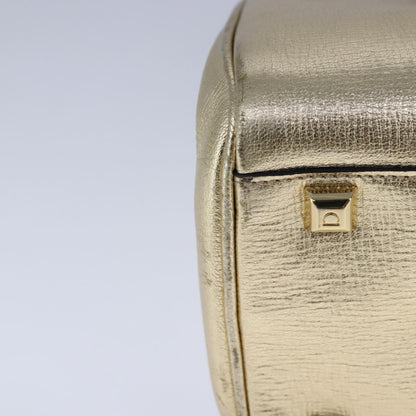Salvatore Ferragamo Gold Leather Gancini