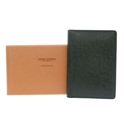 Louis Vuitton Green Leather Porte Carte Double