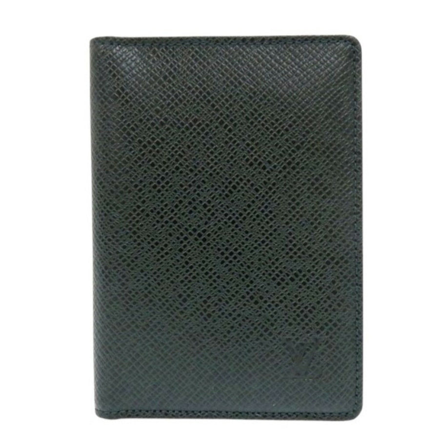 Louis Vuitton Green Leather Porte Carte Double
