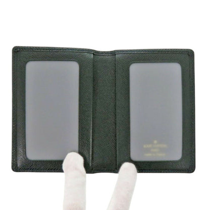 Louis Vuitton Green Leather Porte Carte Double