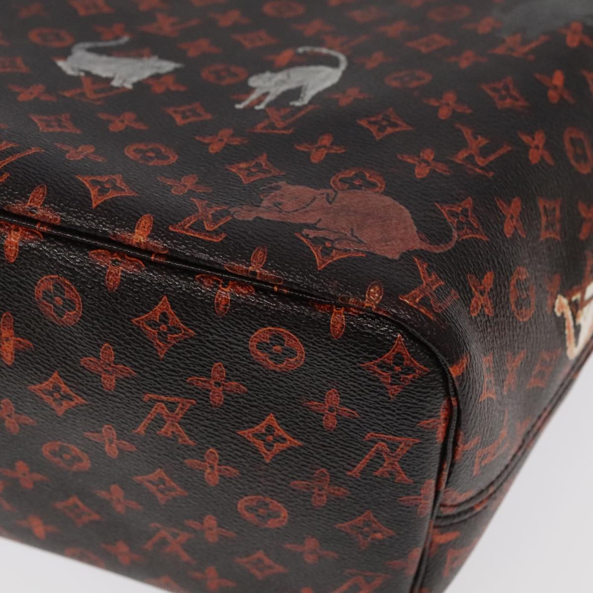 Louis Vuitton Black Canvas Neverfull Mm