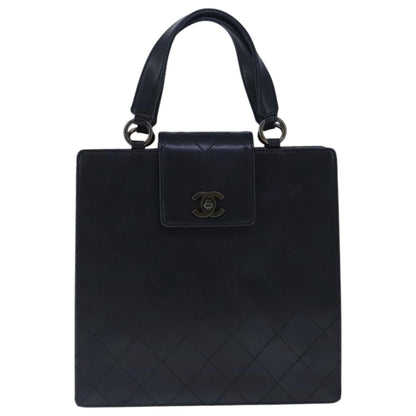Chanel Black Leather Coco Mark
