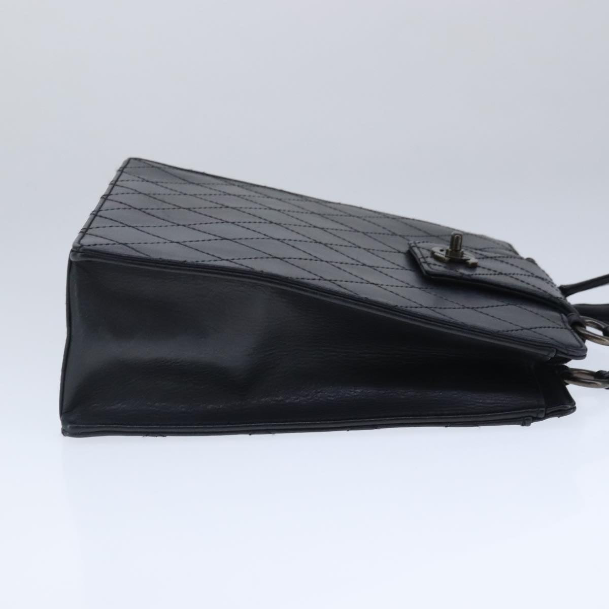 Chanel Black Leather Coco Mark