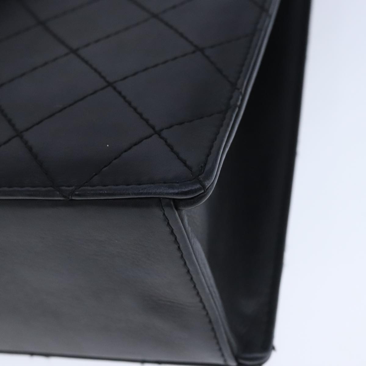 Chanel Black Leather Coco Mark