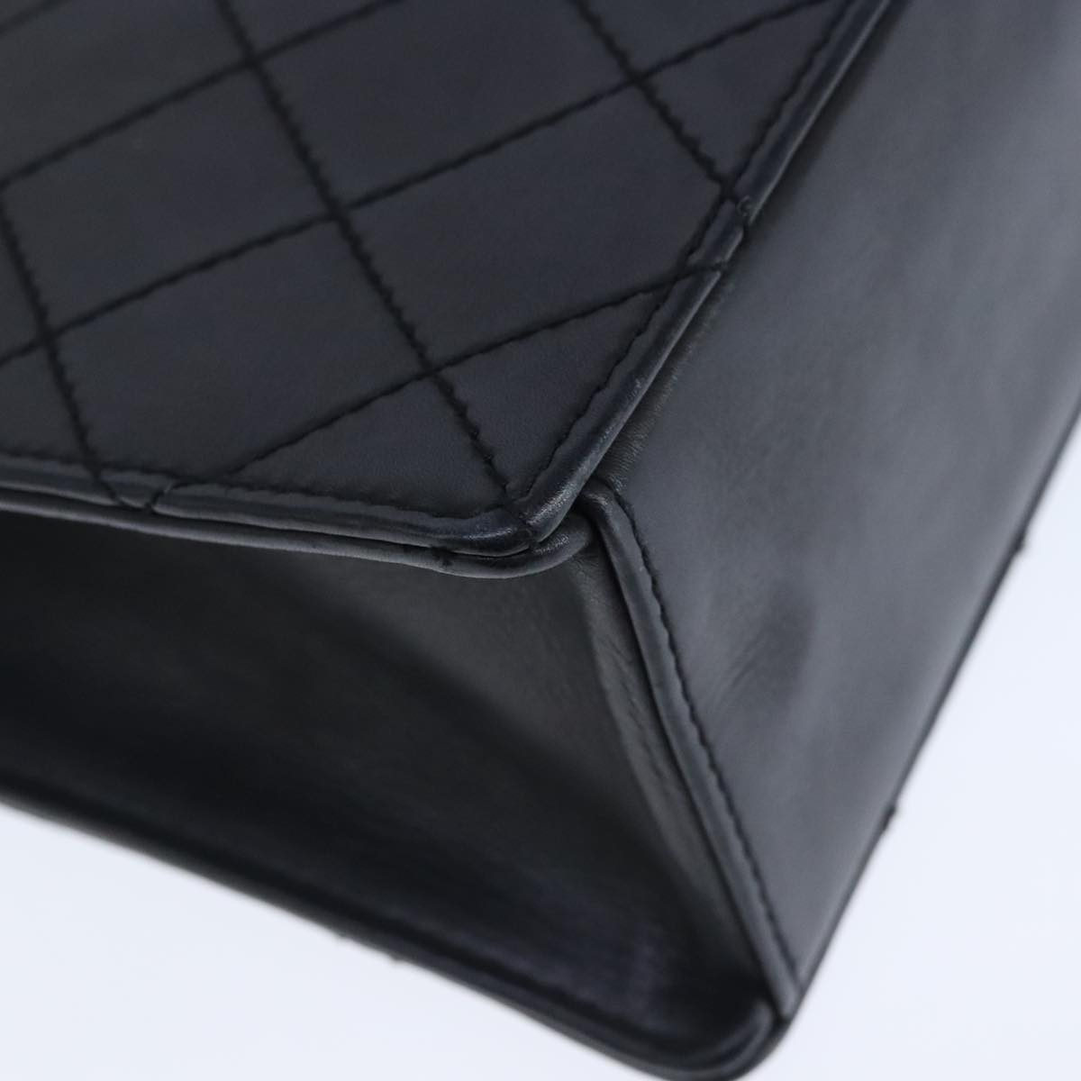 Chanel Black Leather Coco Mark