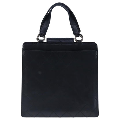 Chanel Black Leather Coco Mark