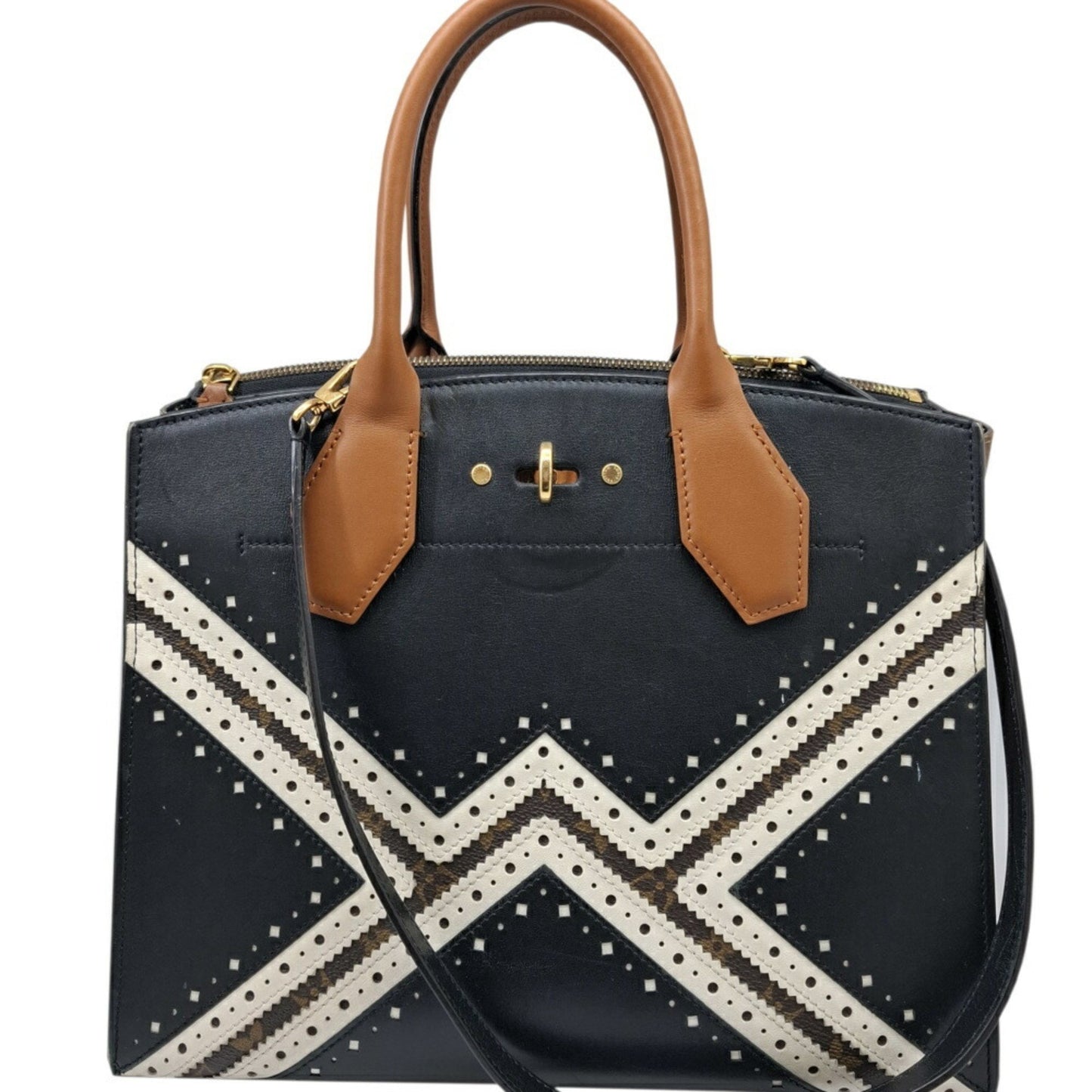 Louis Vuitton Black Leather City Steamer