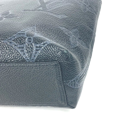 Louis Vuitton Black Leather Cabas Voyage