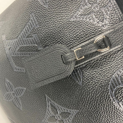 Louis Vuitton Black Leather Cabas Voyage