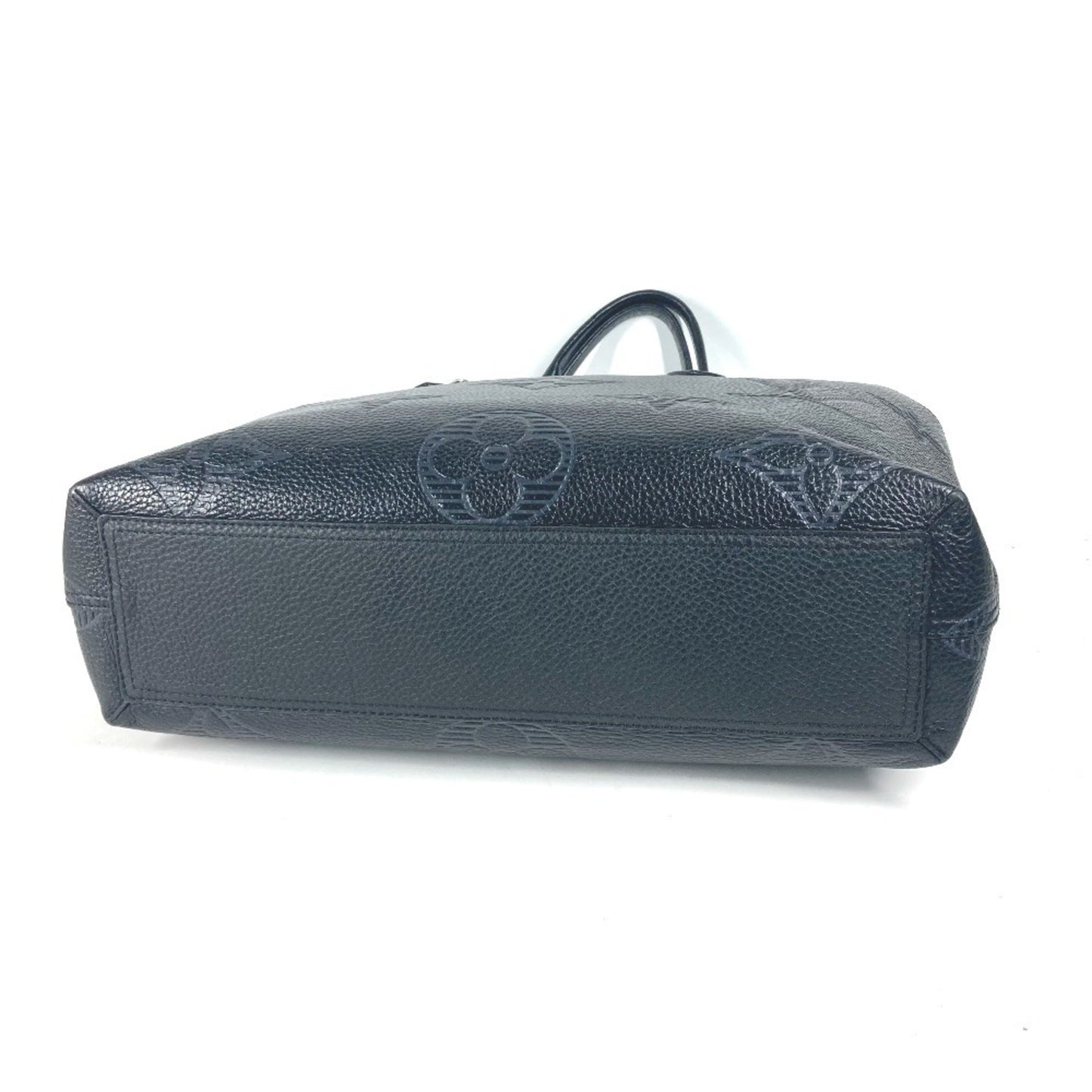 Louis Vuitton Black Leather Cabas Voyage