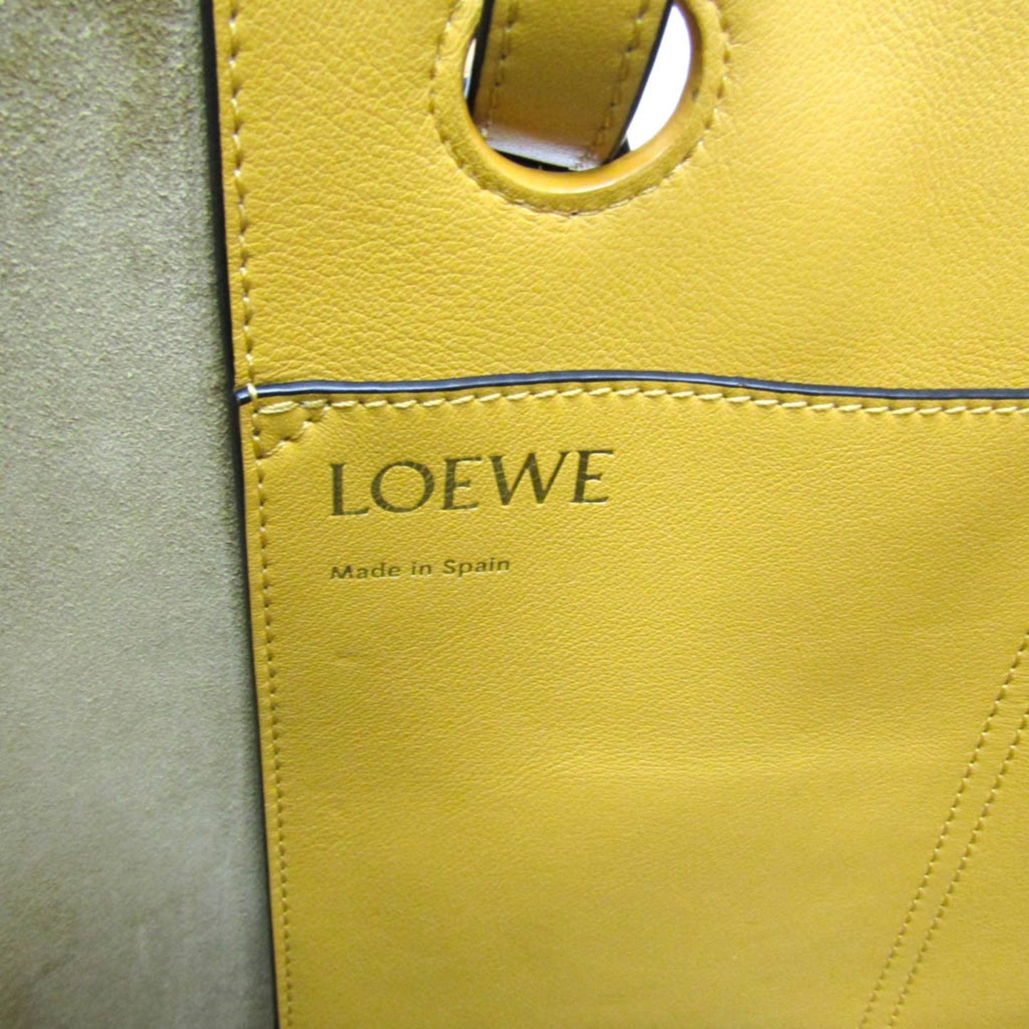 Loewe Yellow Leather Anagram