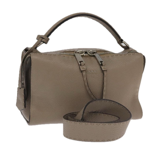 Fendi Brown Leather Lei Selleria