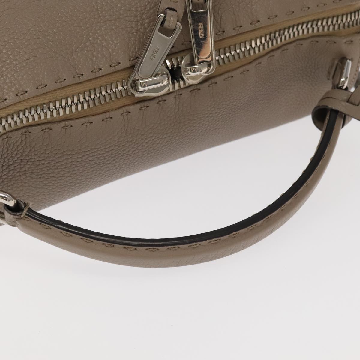 Fendi Brown Leather Lei Selleria