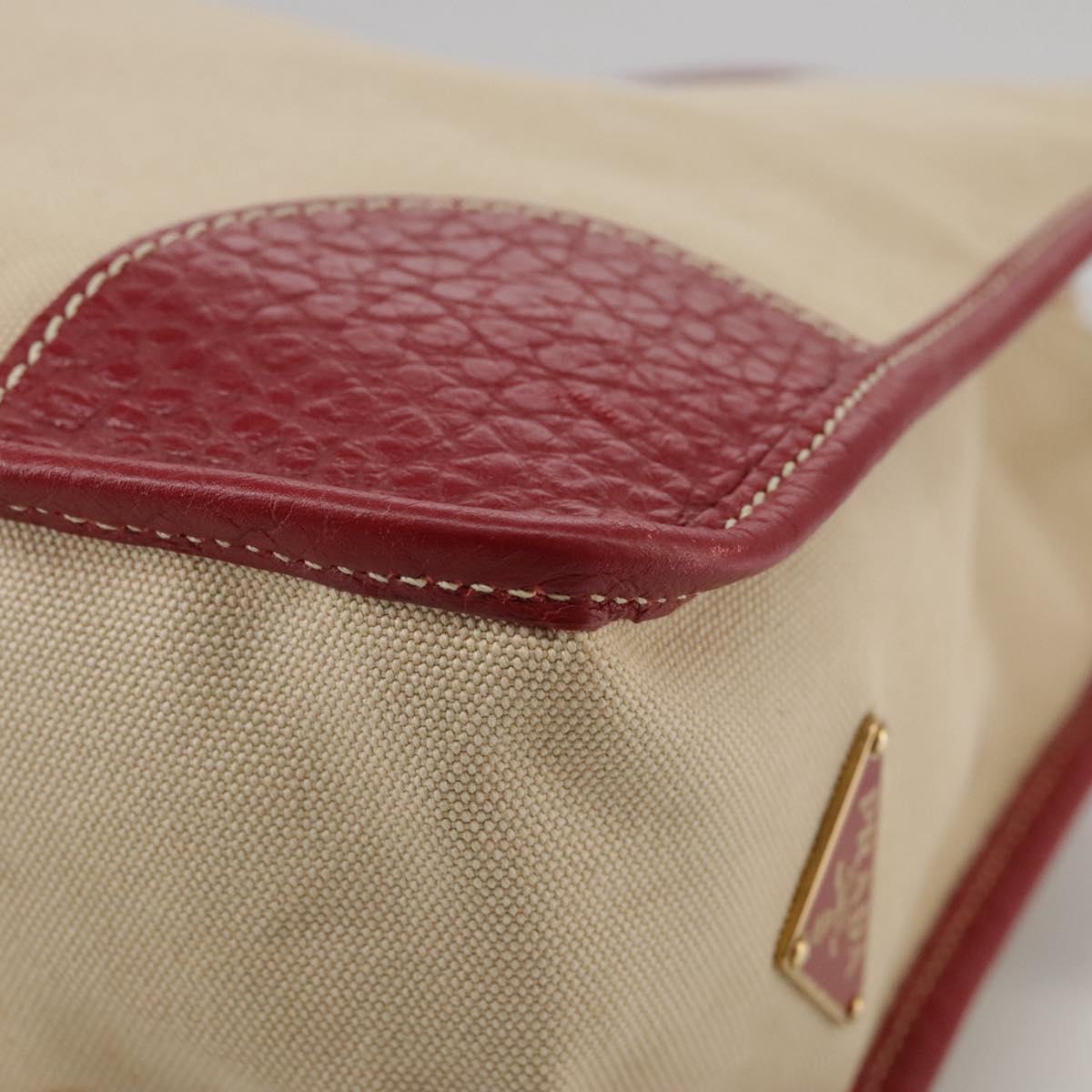 Prada Brown Canvas Tote