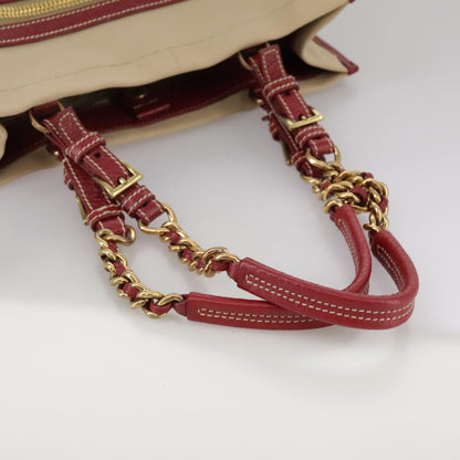 Prada Brown Canvas Tote