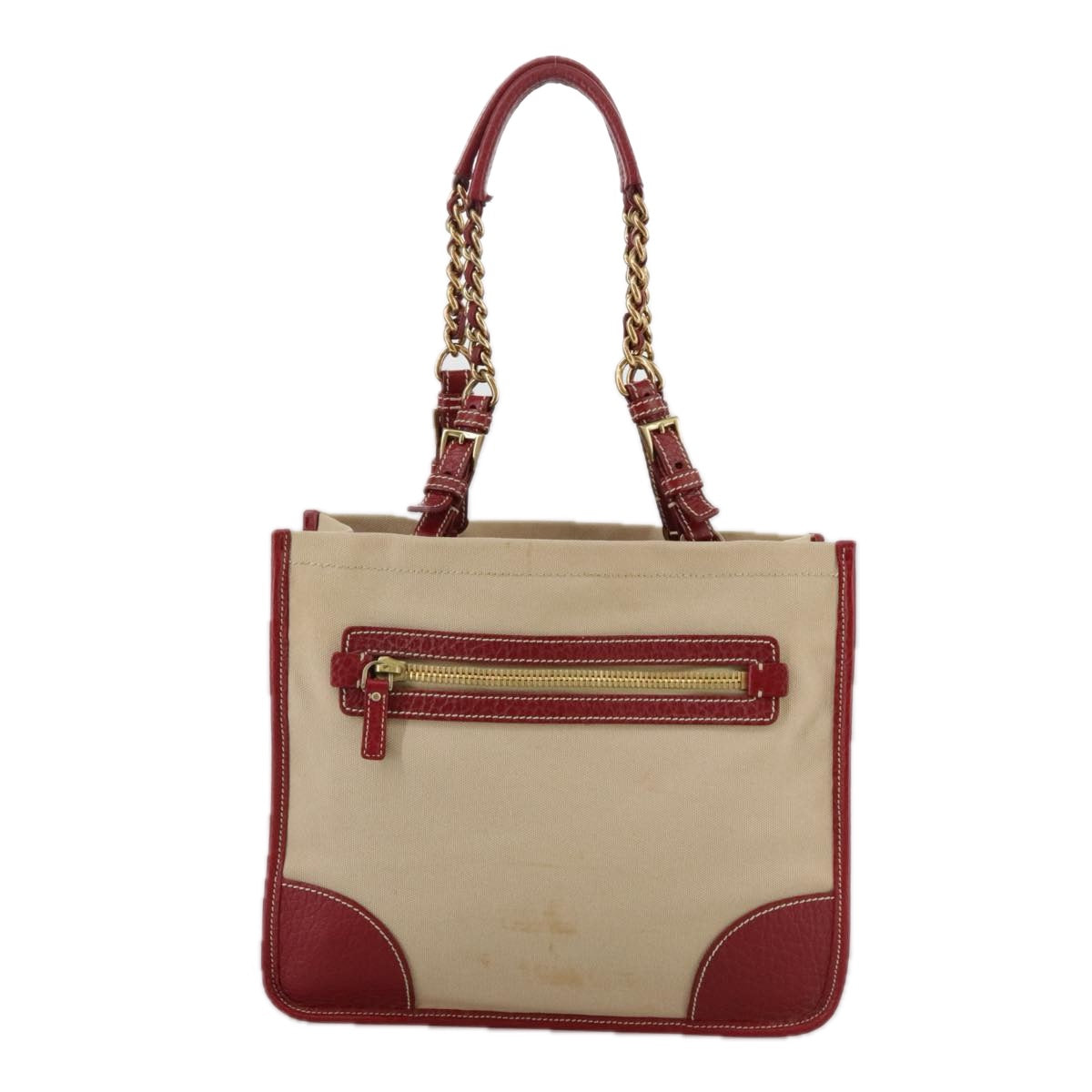 Prada Brown Canvas Tote