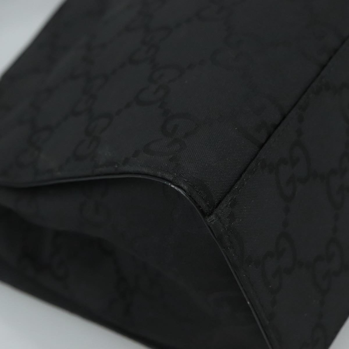 Gucci Black Canvas Bamboo