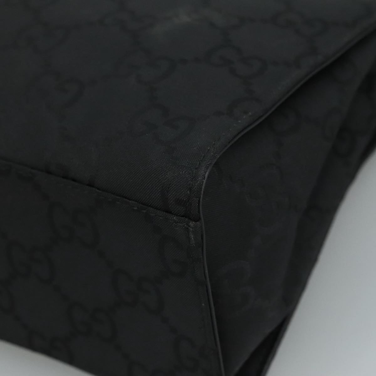 Gucci Black Canvas Bamboo