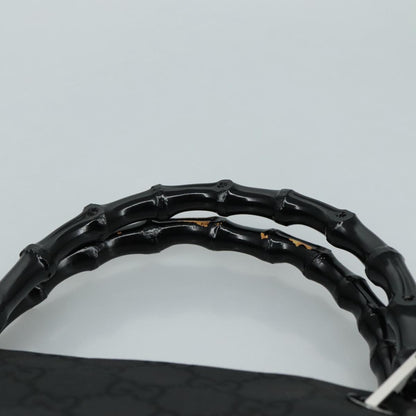 Gucci Black Canvas Bamboo