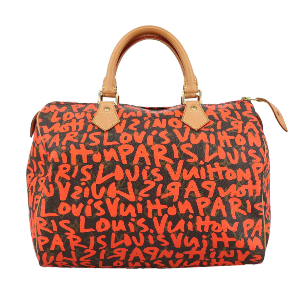 Louis Vuitton Orange Canvas Speedy 30