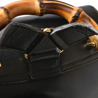 Gucci Black Leather Backpack