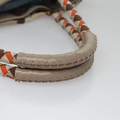 Salvatore Ferragamo Brown Canvas Vala
