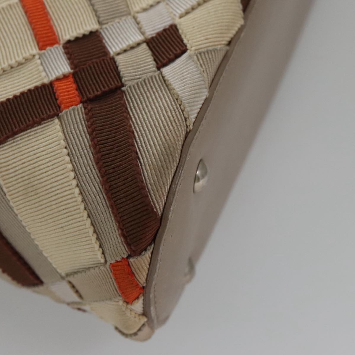 Salvatore Ferragamo Brown Canvas Vala