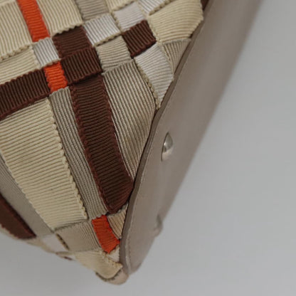 Salvatore Ferragamo Brown Canvas Vala