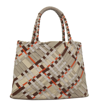 Salvatore Ferragamo Brown Canvas Vala