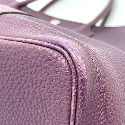 Hermès Purple Leather Tote