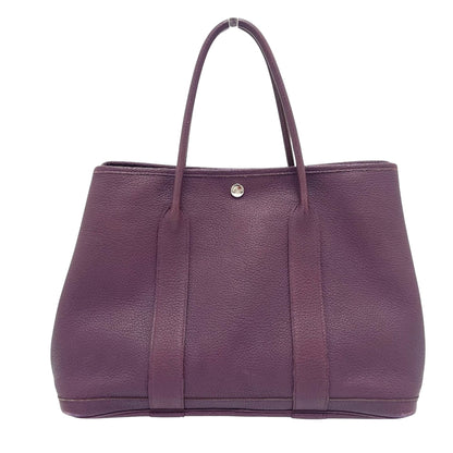 Hermès Purple Leather Tote
