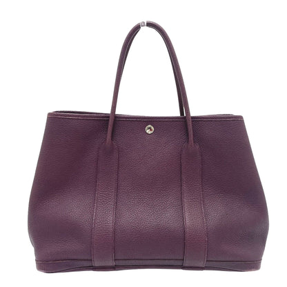 Hermès Purple Leather Tote